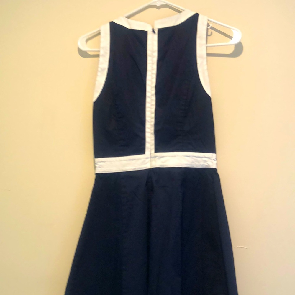 Banana Republic Aline dress.  Cotton, Navy worth white trim.  Size 0.